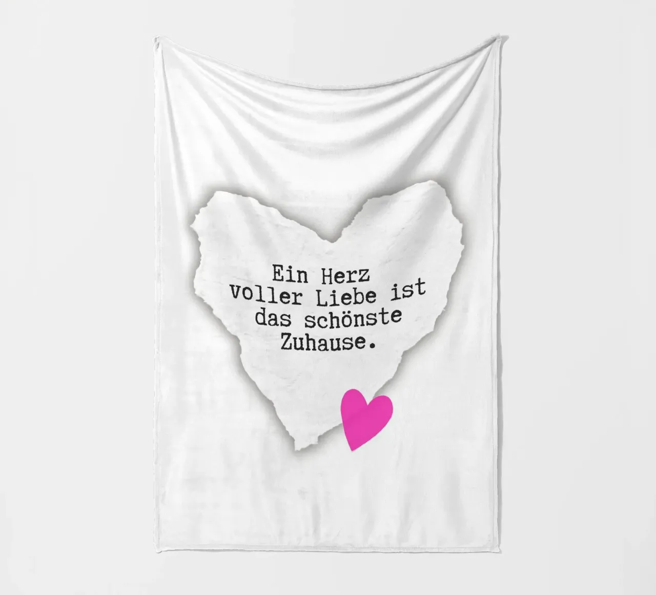 Herz. Liebe. Zuhause. coperta in pile da DigiWunderwerk
