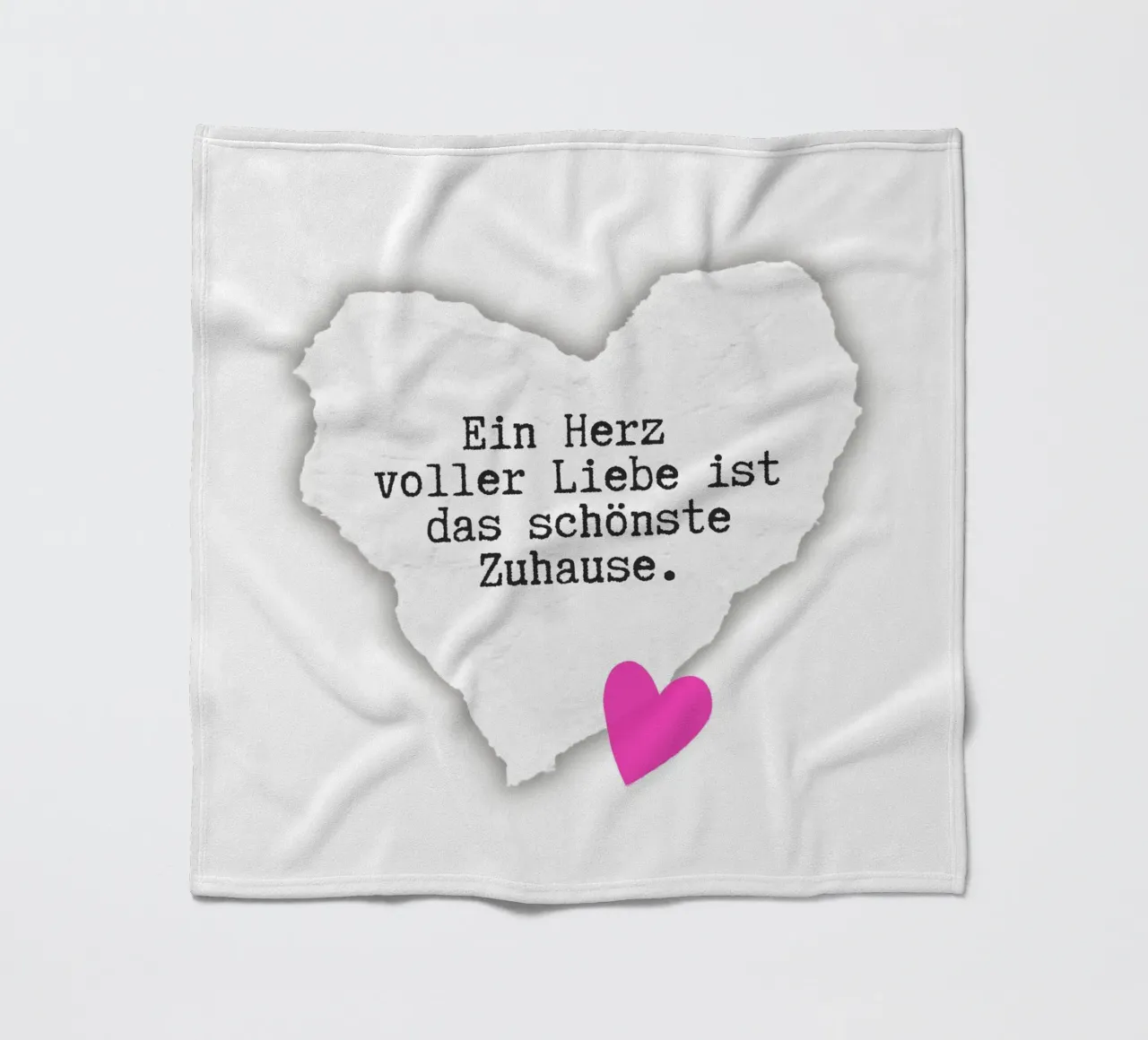 Herz. Liebe. Zuhause. coperta in pile da DigiWunderwerk