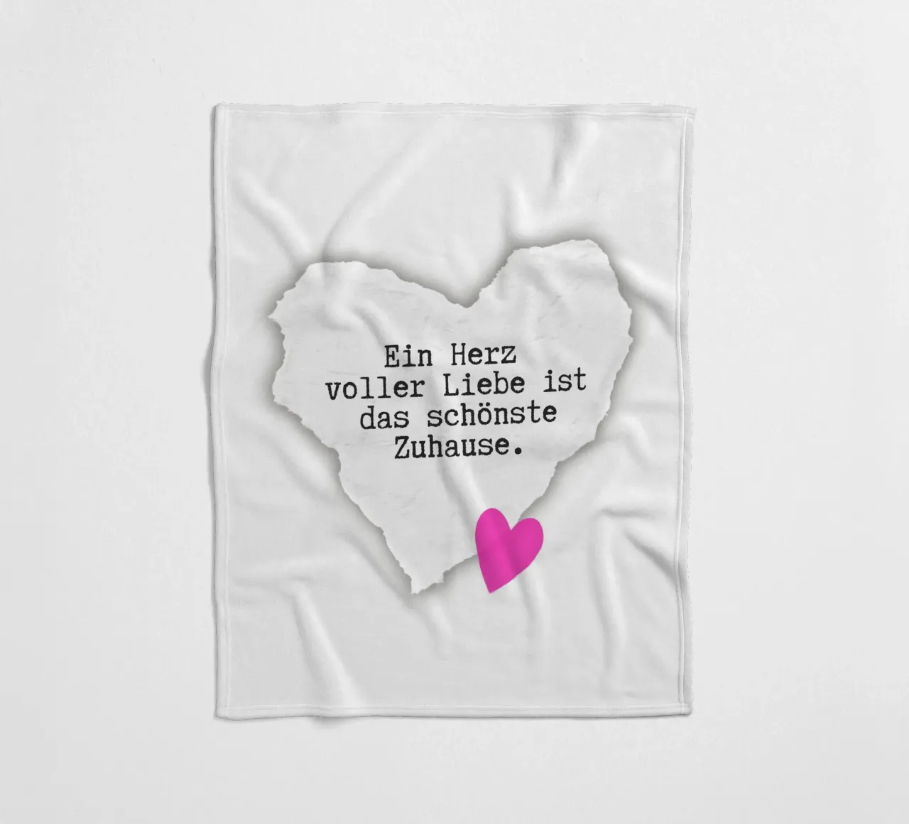 Herz. Liebe. Zuhause. coperta in pile da DigiWunderwerk