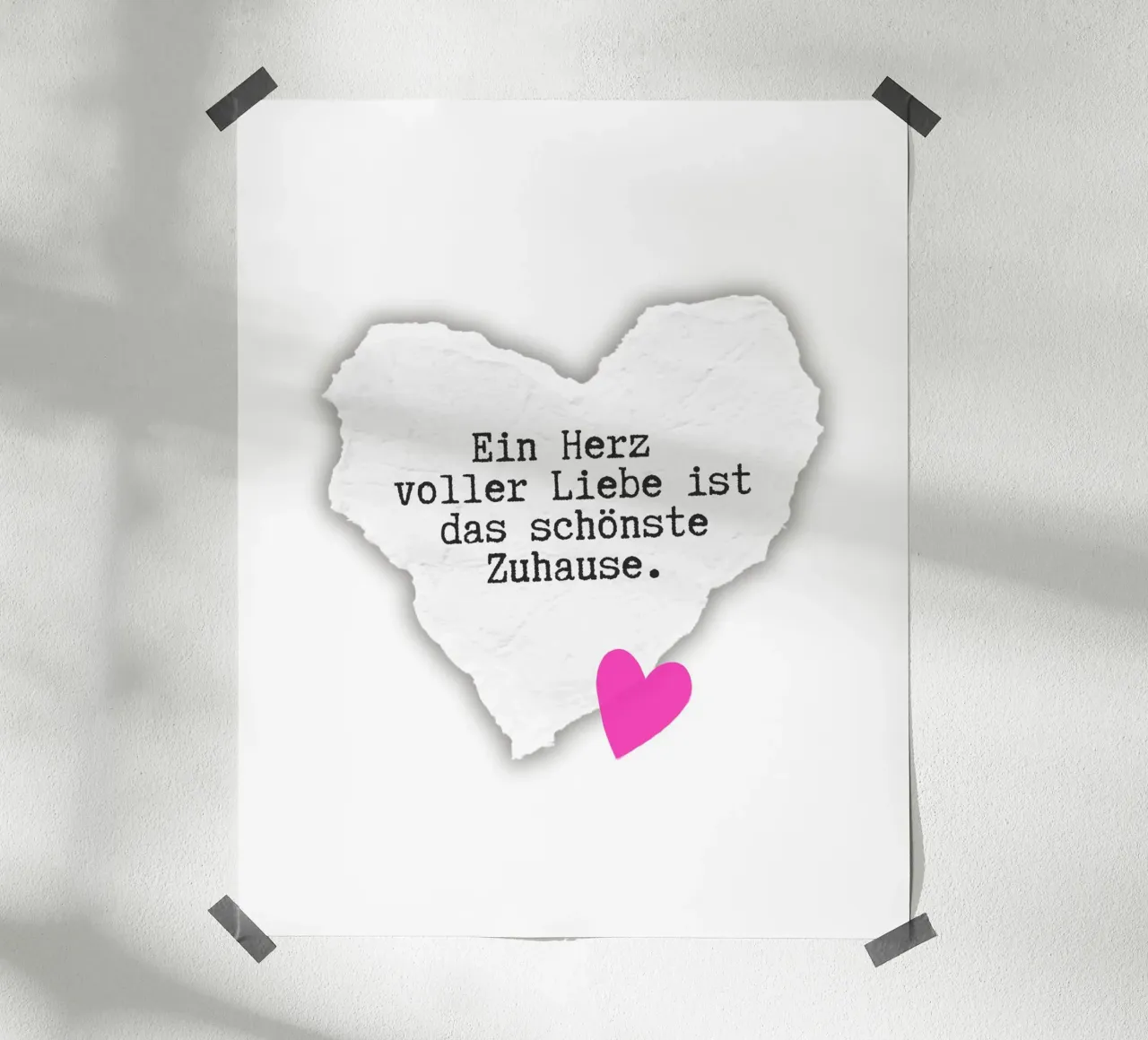 Herz. Liebe. Zuhause. carta hahnemühle da DigiWunderwerk