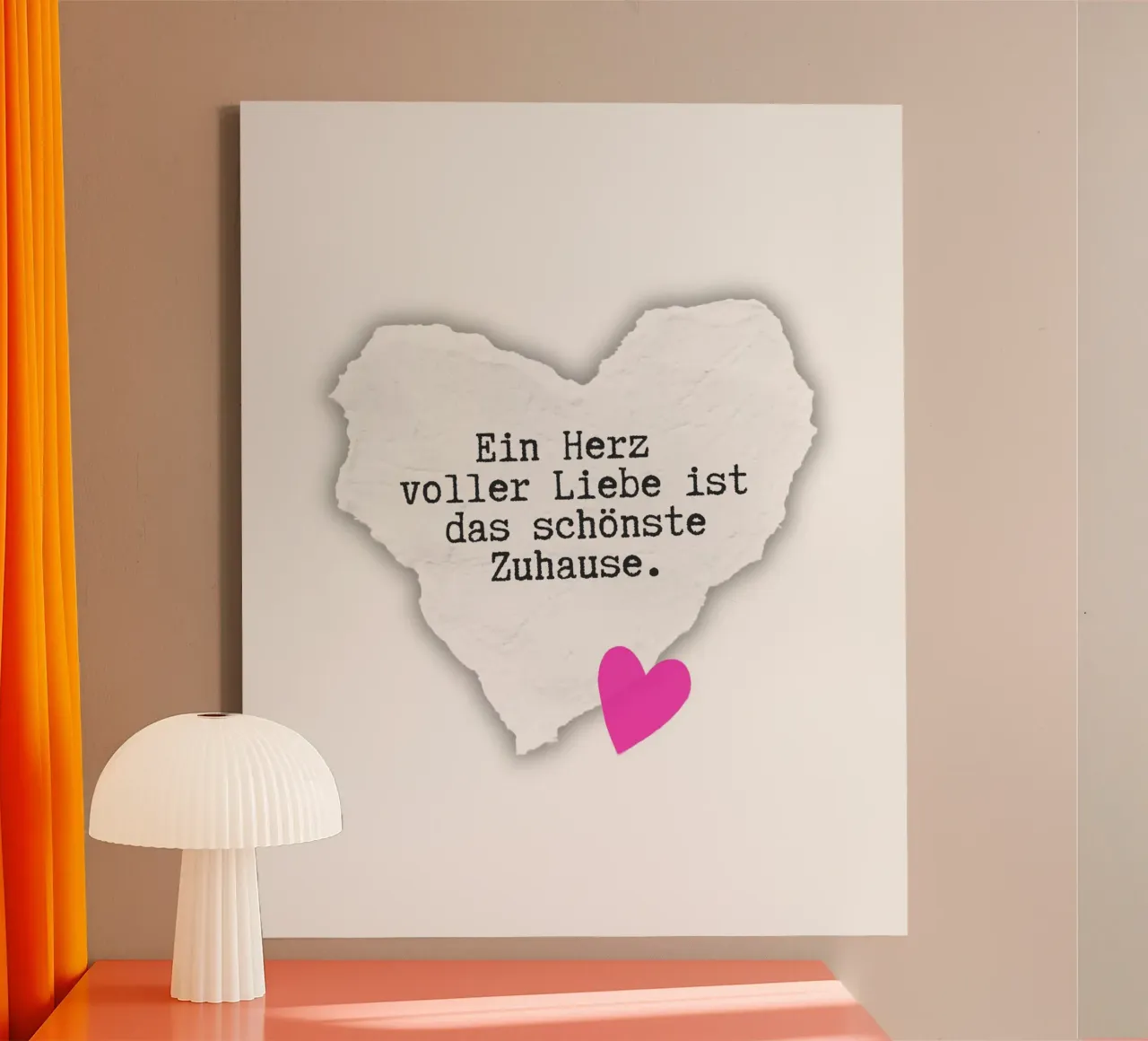 Herz. Liebe. Zuhause. tela da DigiWunderwerk