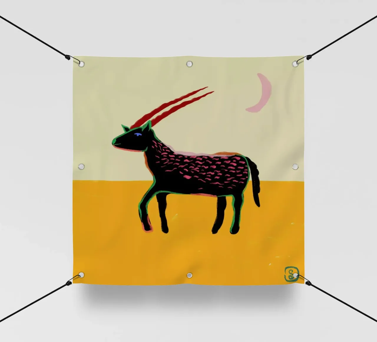 Capricorn telo in pvc da Sandra Poliakov