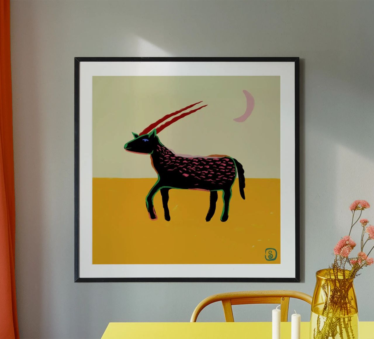 Capricorn Poster von Sandra Poliakov