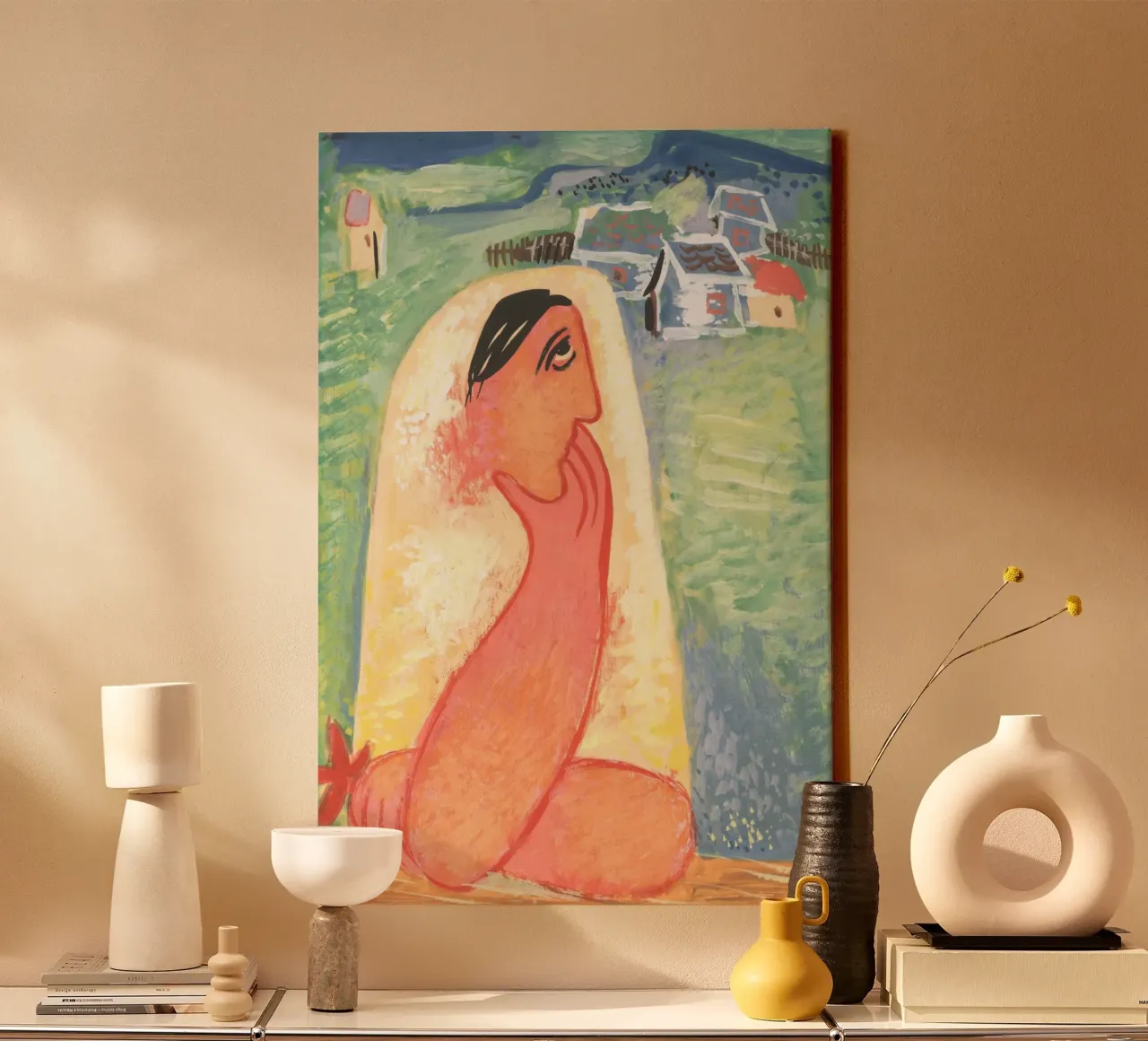 man face canvas with Floater frame by Earthly Visions