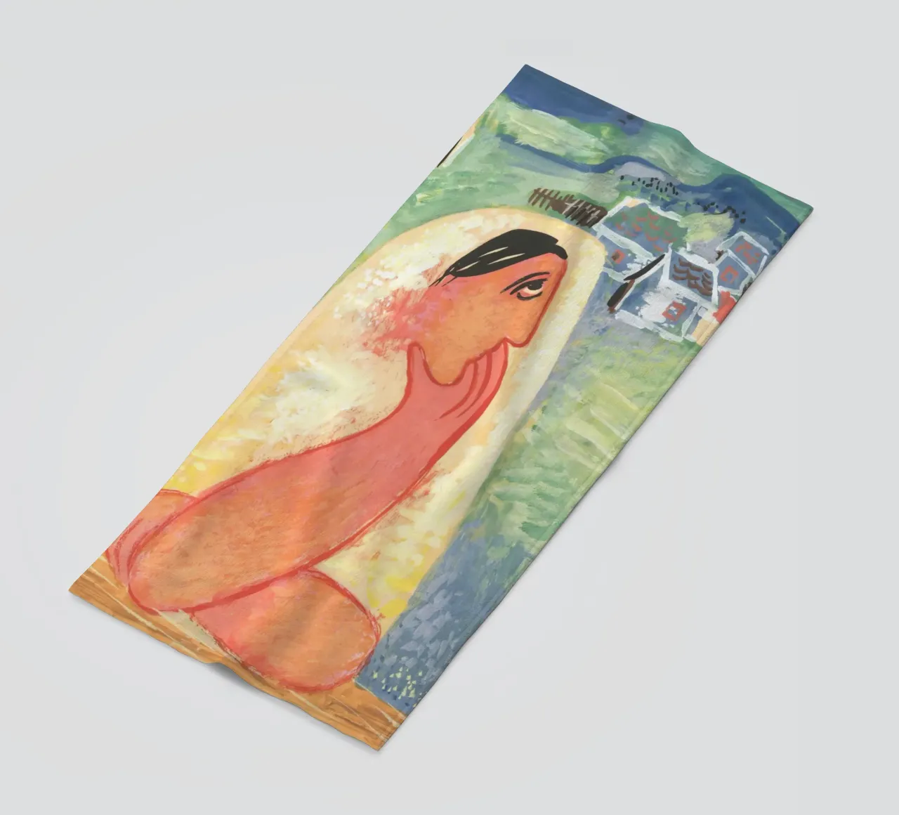 man face beach towel by Earthly Visions