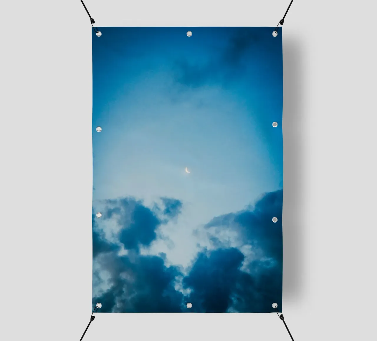 nuvole di luna crescente telo in pvc da Earthly Visions