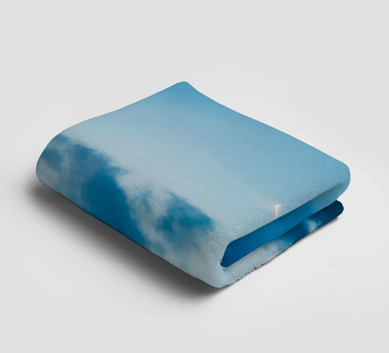 crescent moon clouds towel by Earthly Visions