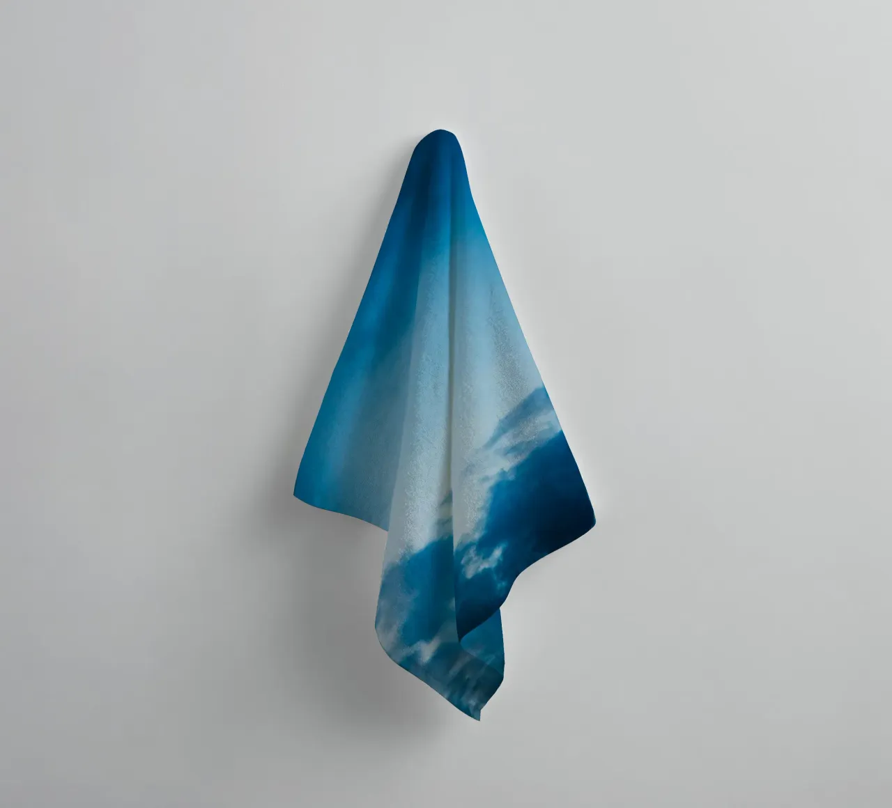 crescent moon clouds towel by Earthly Visions