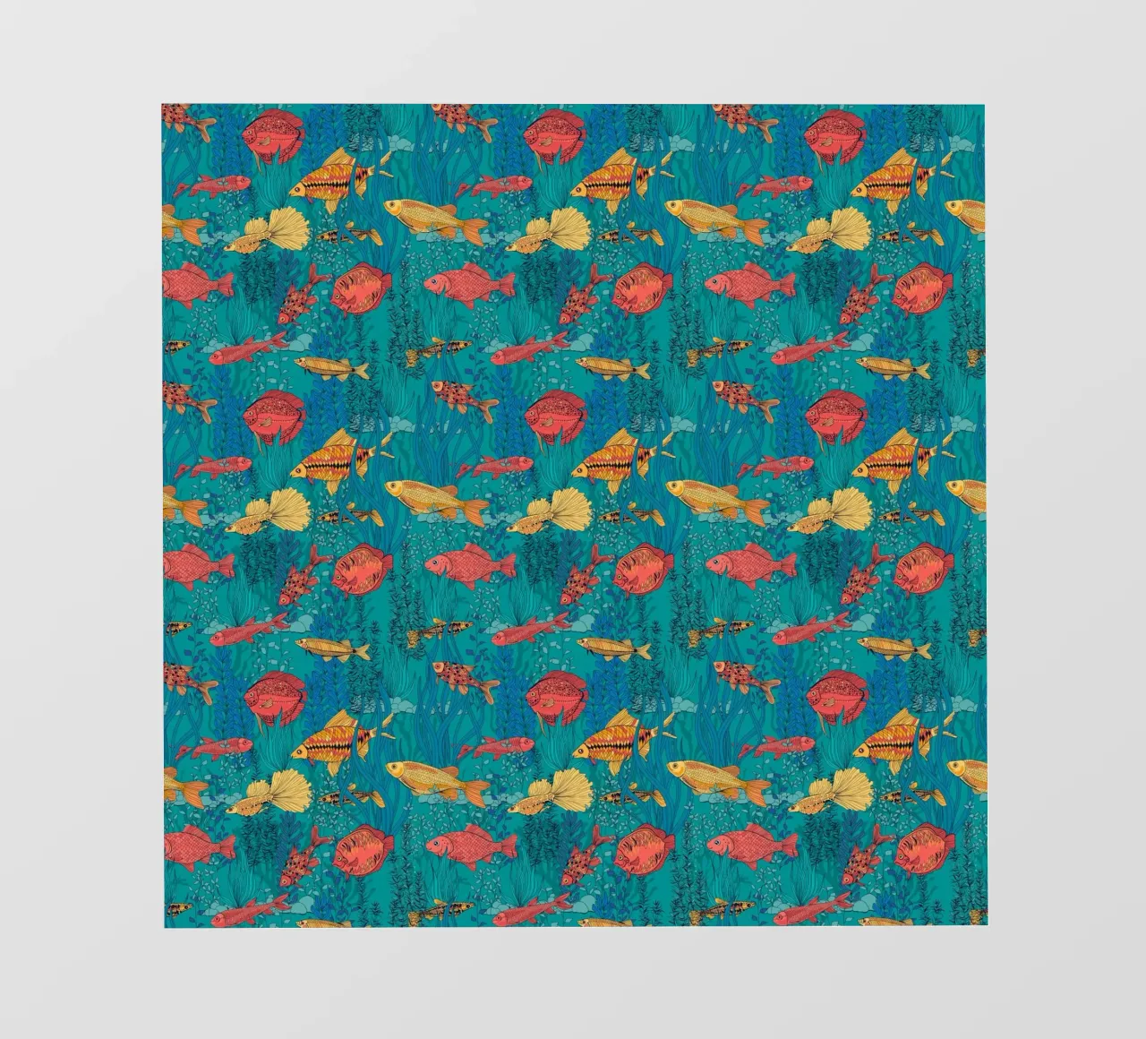 Vistuin fotobehang van Painted Nature