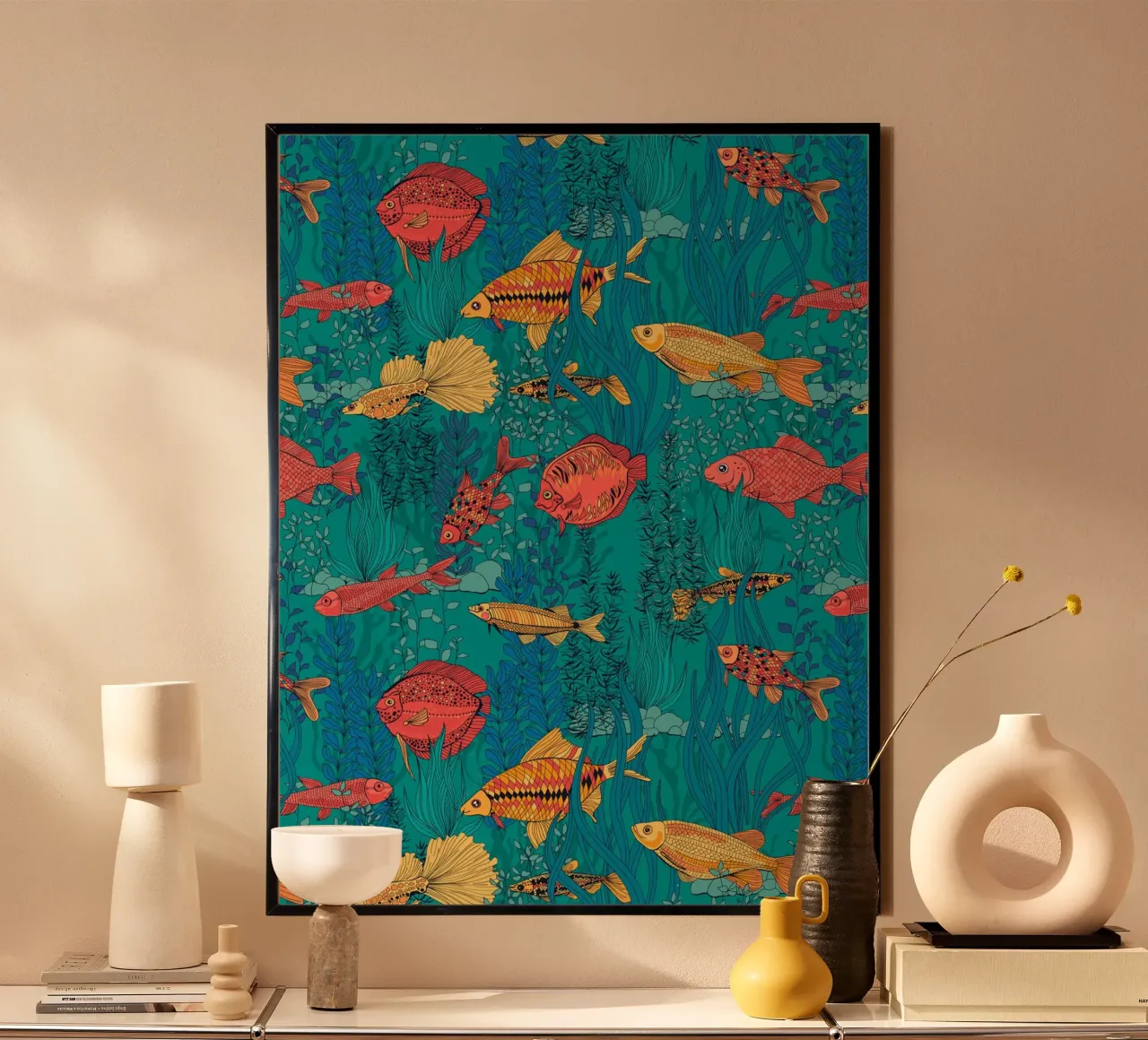 Giardino dei pesci poster da Painted Nature