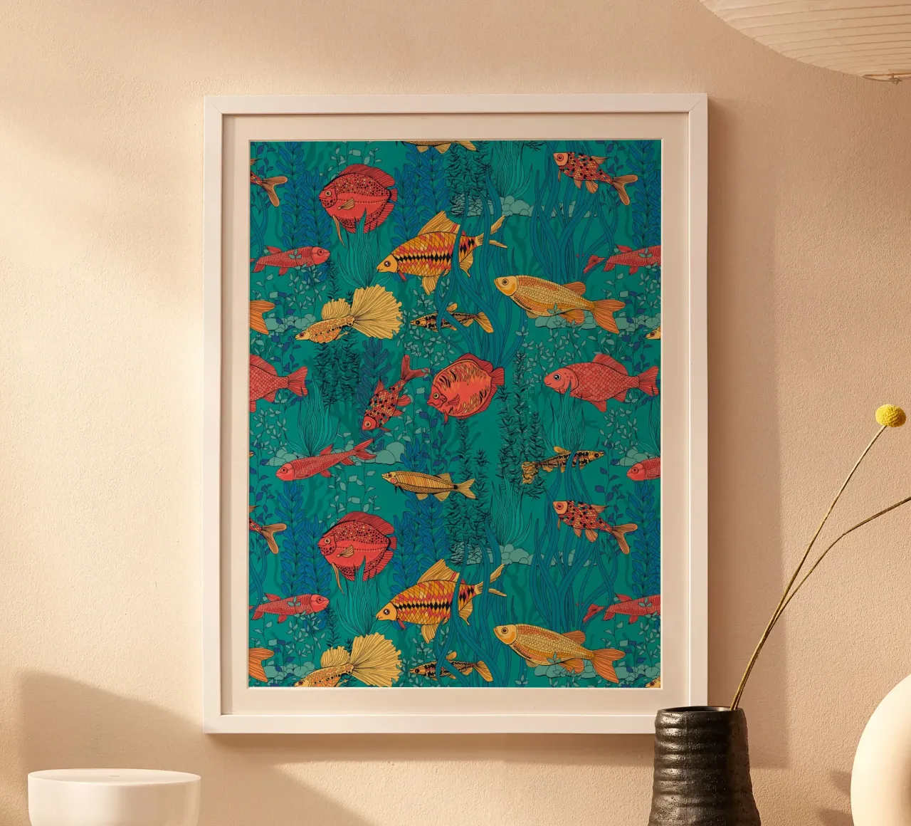 Giardino dei pesci poster da Painted Nature