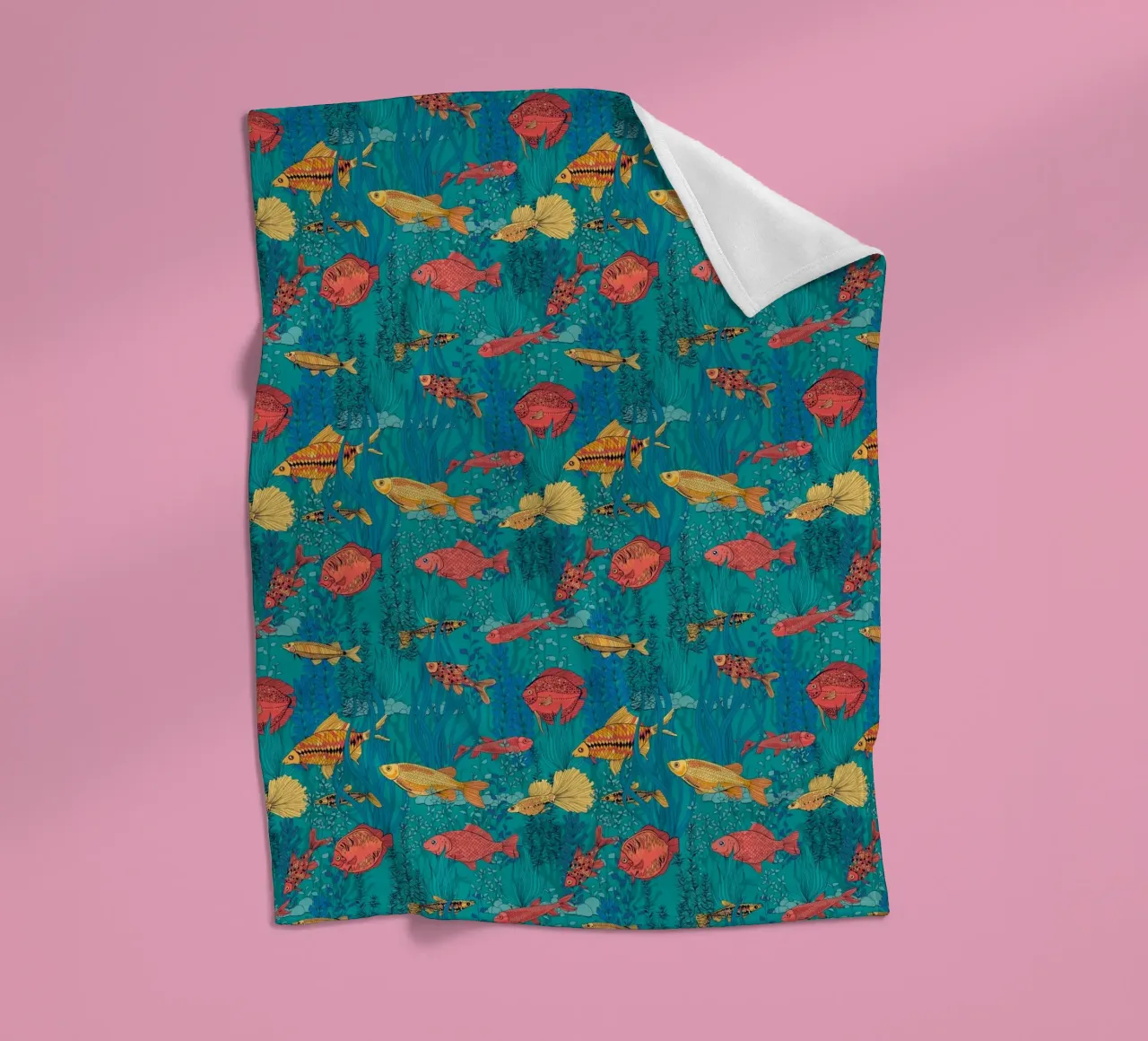 Vistuin fleecedeken van Painted Nature