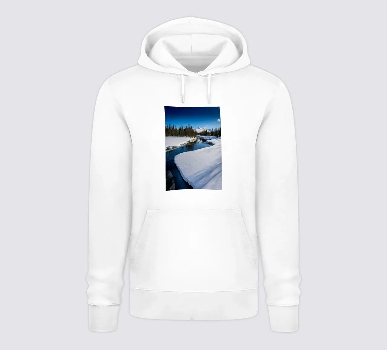 fiume di neve felpa con cappuccio da Earthly Visions