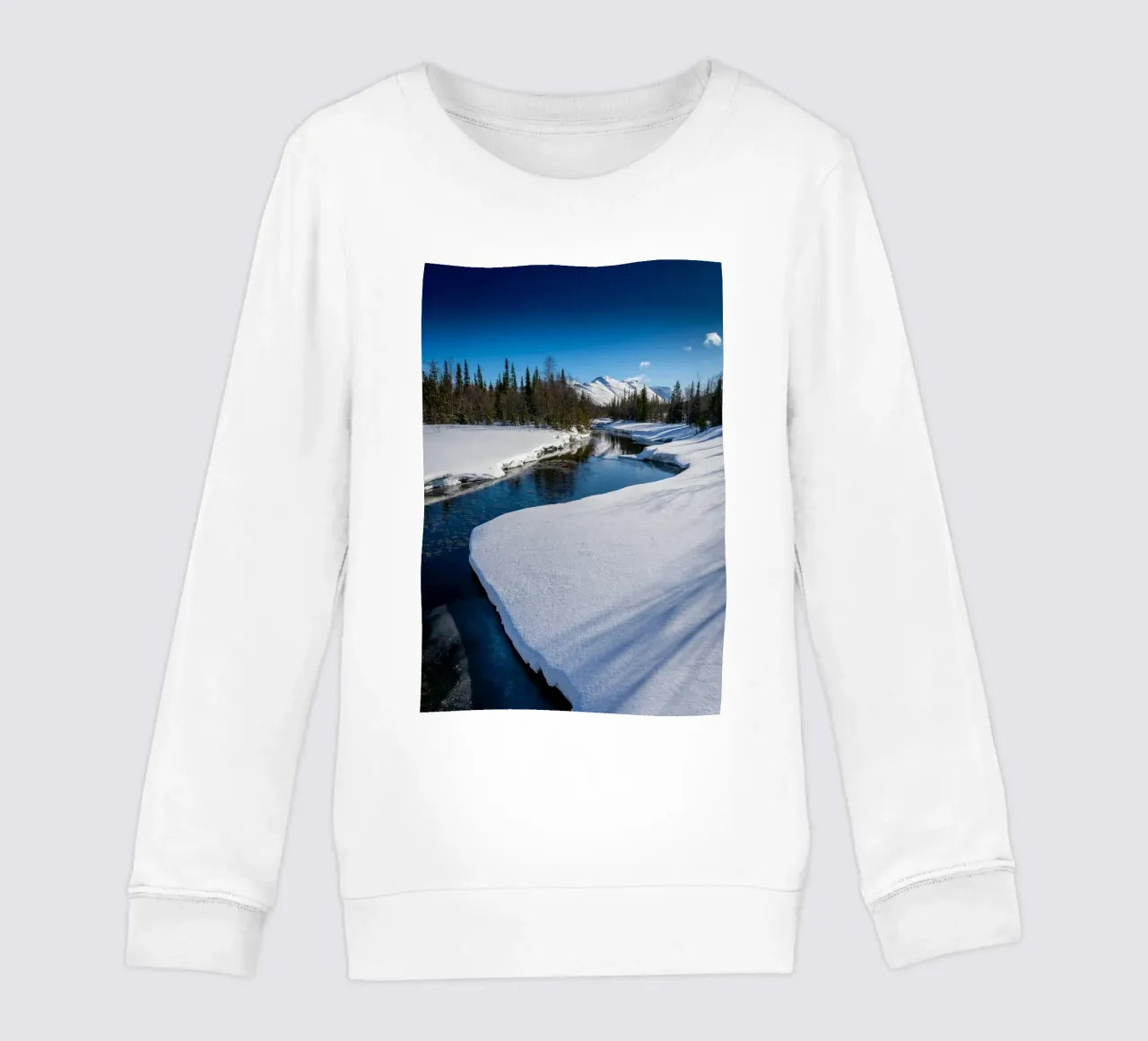 fiume di neve felpa bambino da Earthly Visions