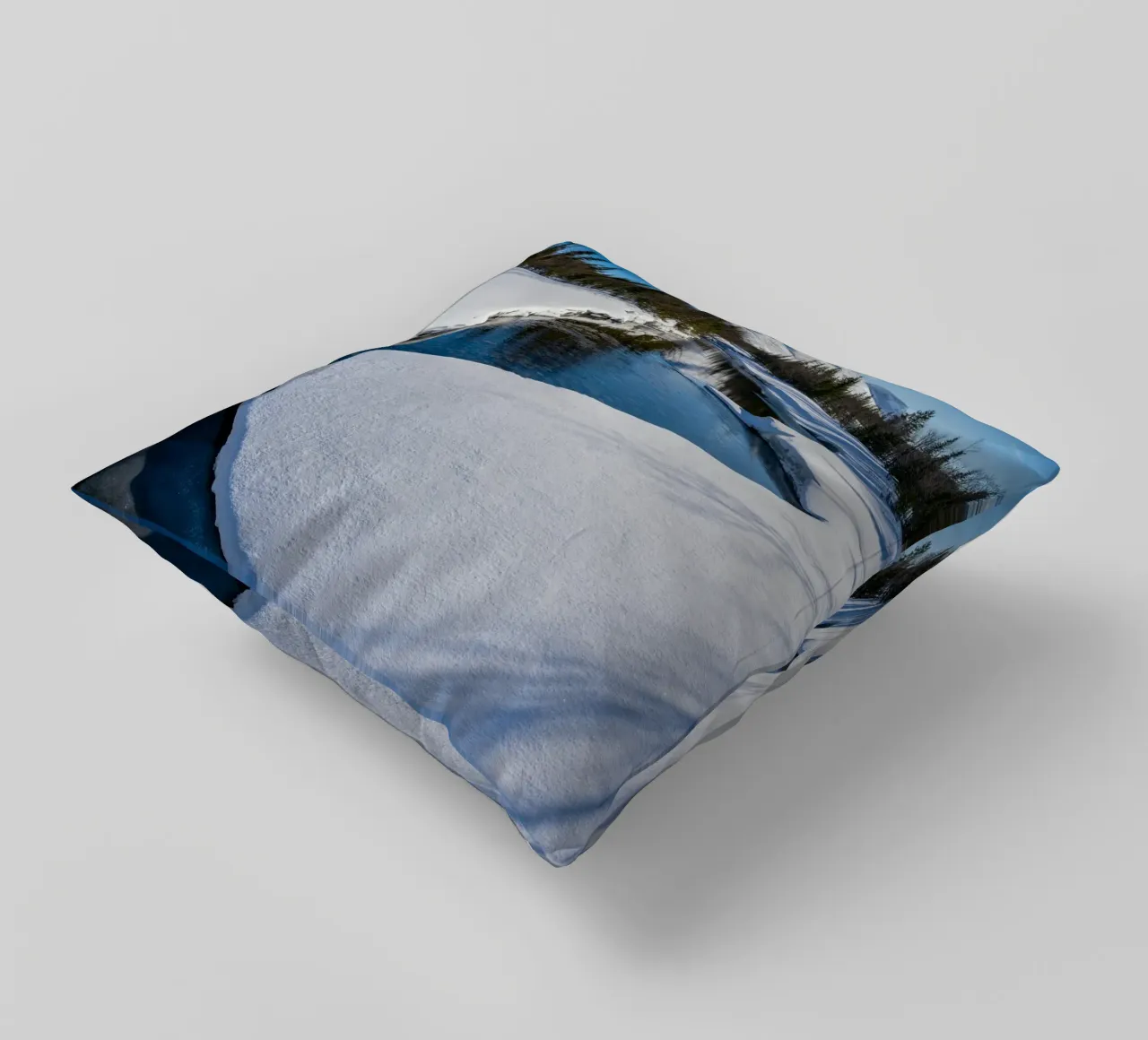 fiume di neve cuscino da Earthly Visions