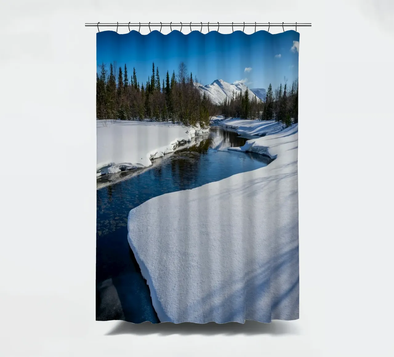 fiume di neve tenda da doccia da Earthly Visions