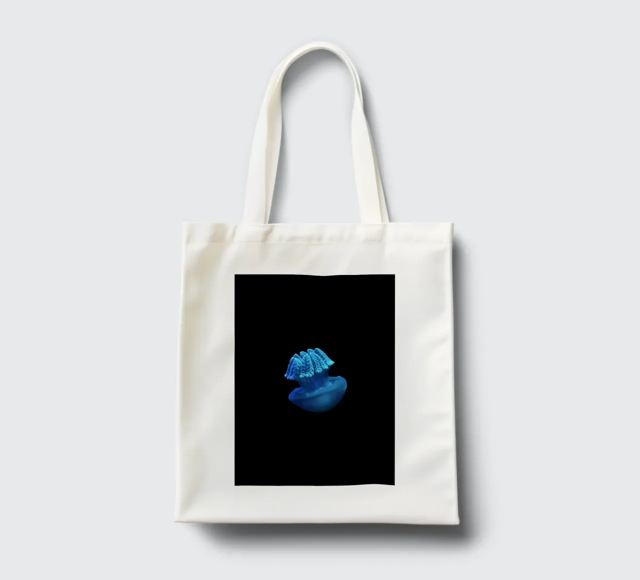 blue jellyfish tote bag by Earthly Visions