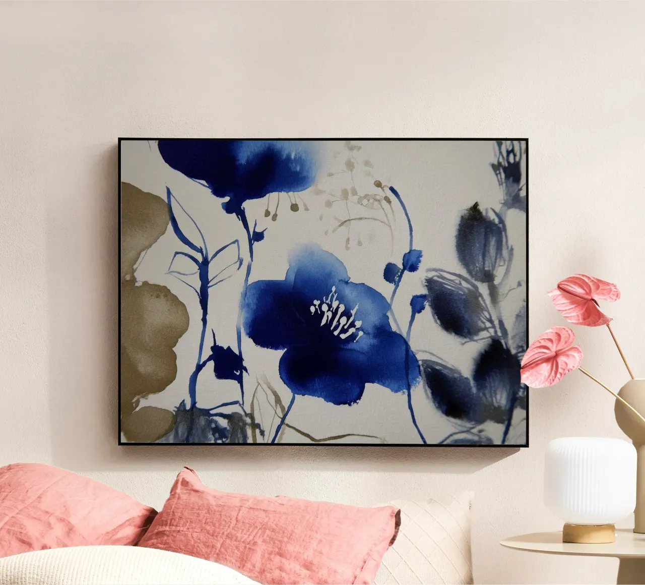 Fiore indaco plexiglass da Sophia Calder Studio