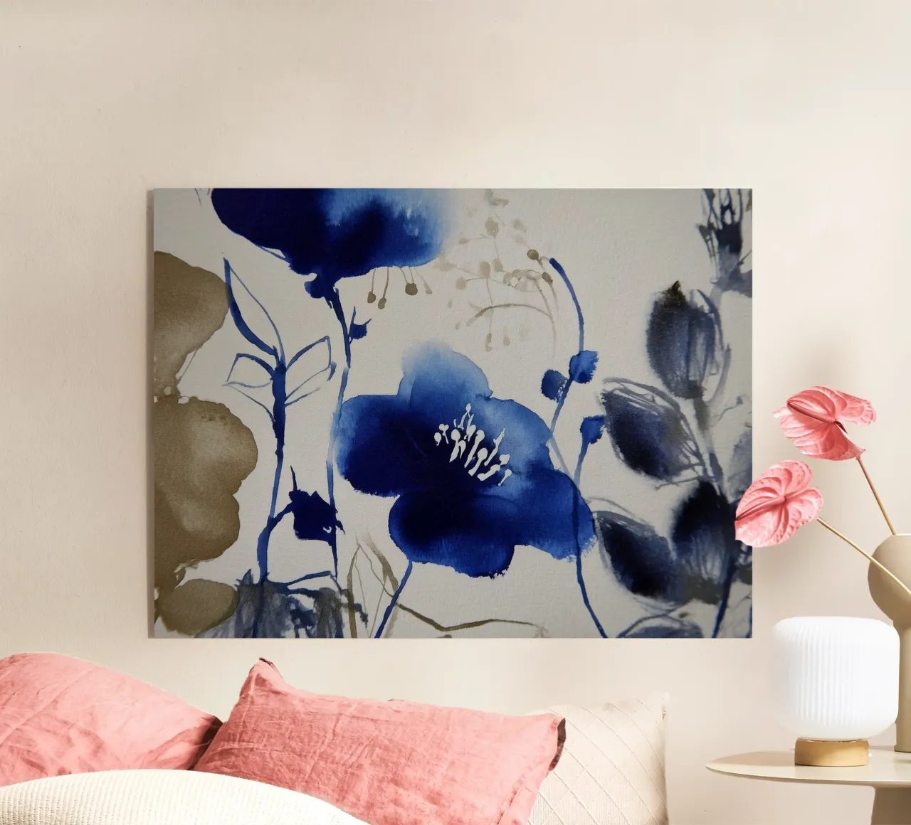 Fiore indaco plexiglass da Sophia Calder Studio