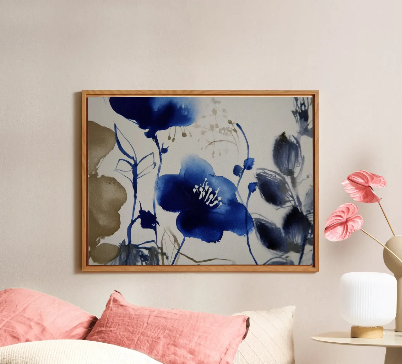 Fiore indaco alluminio dibond da Sophia Calder Studio
