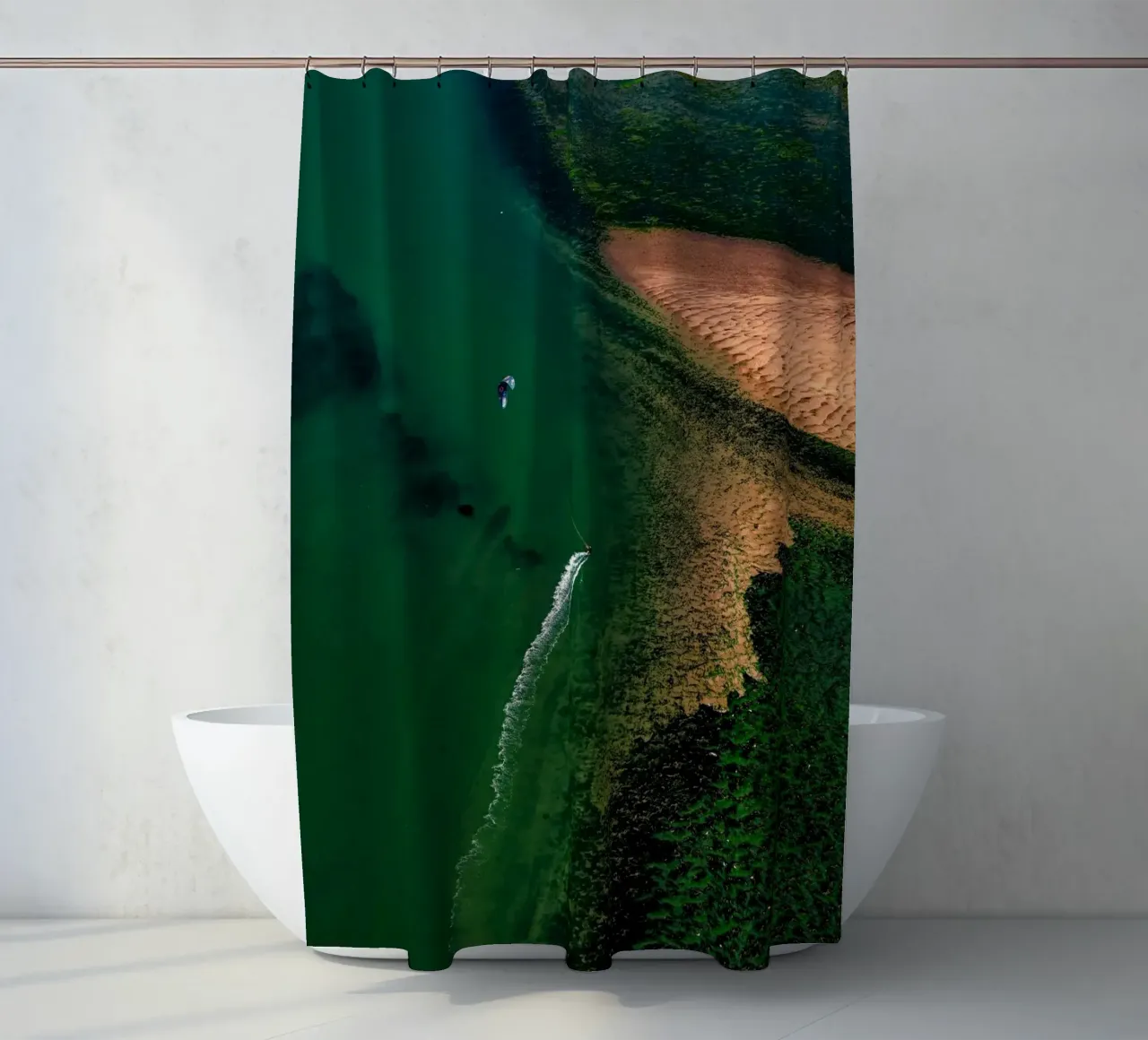 sabbia della spiaggia tenda da doccia da Earthly Visions