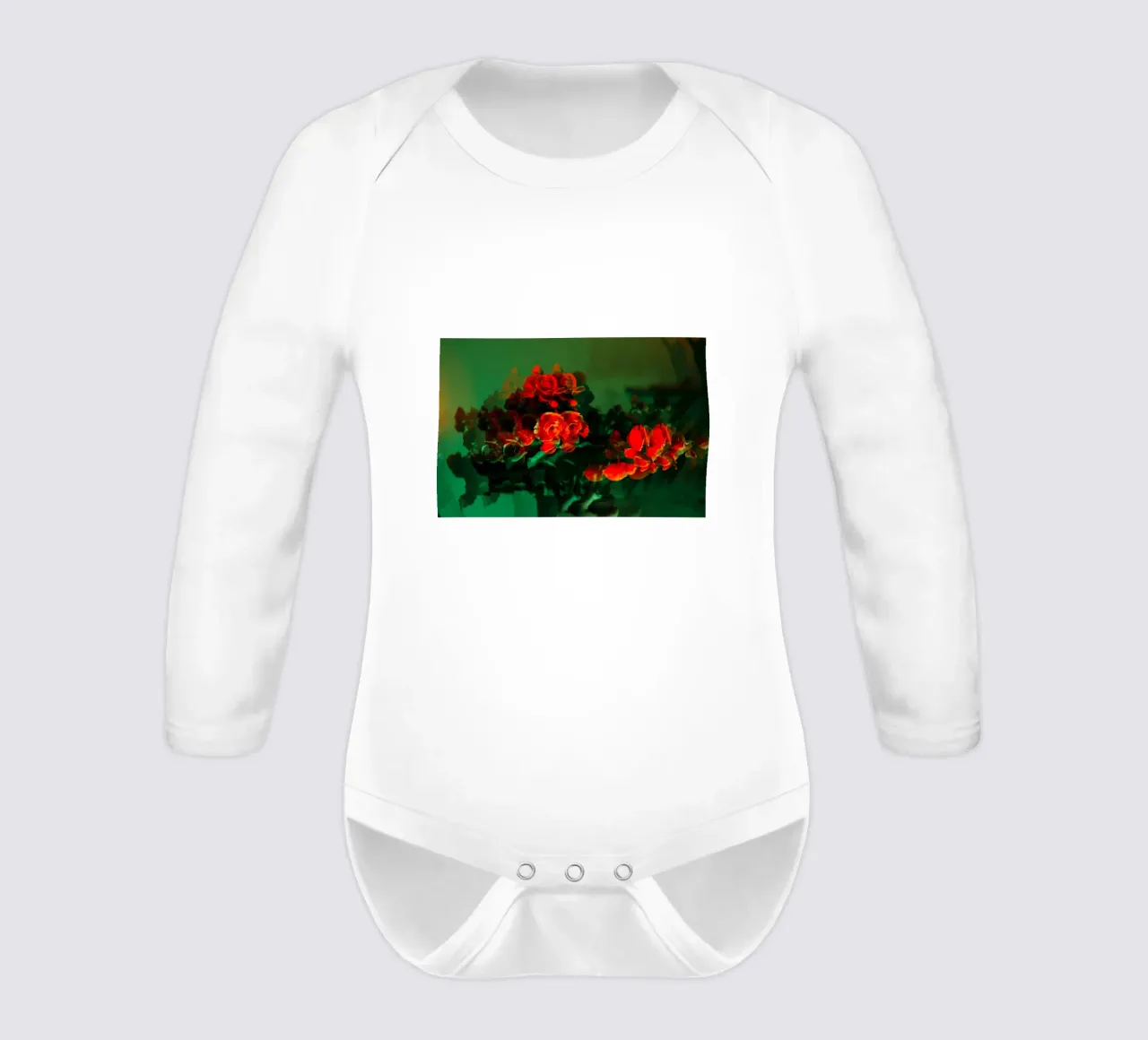 flowers bouquet long-sleeve baby romper by Earthly Visions