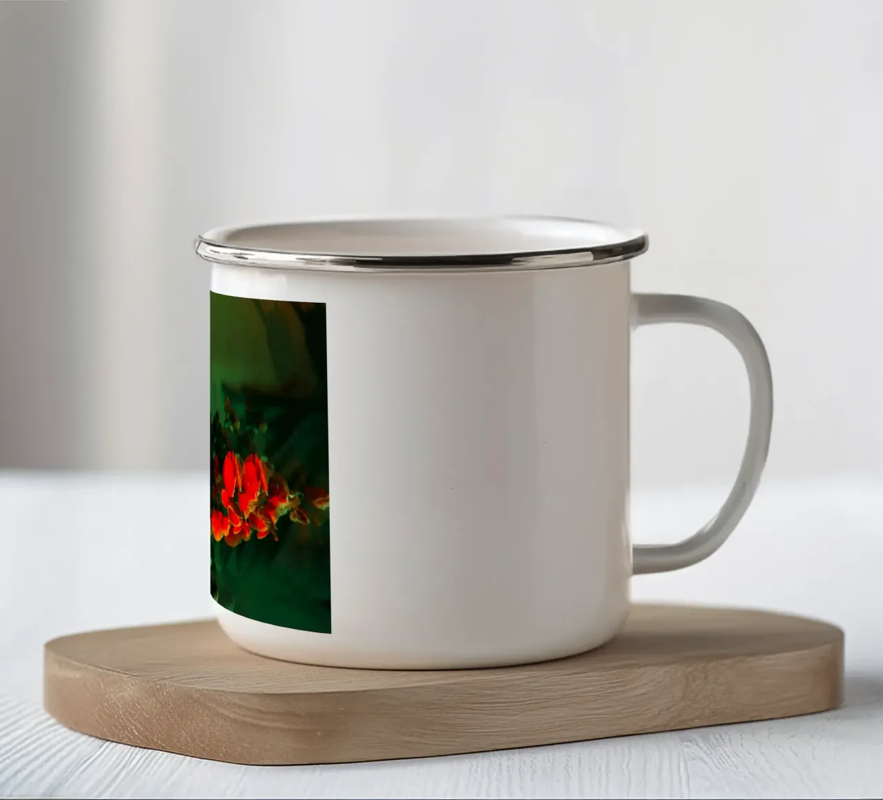bouquet di fiori tazza in smalto da Earthly Visions