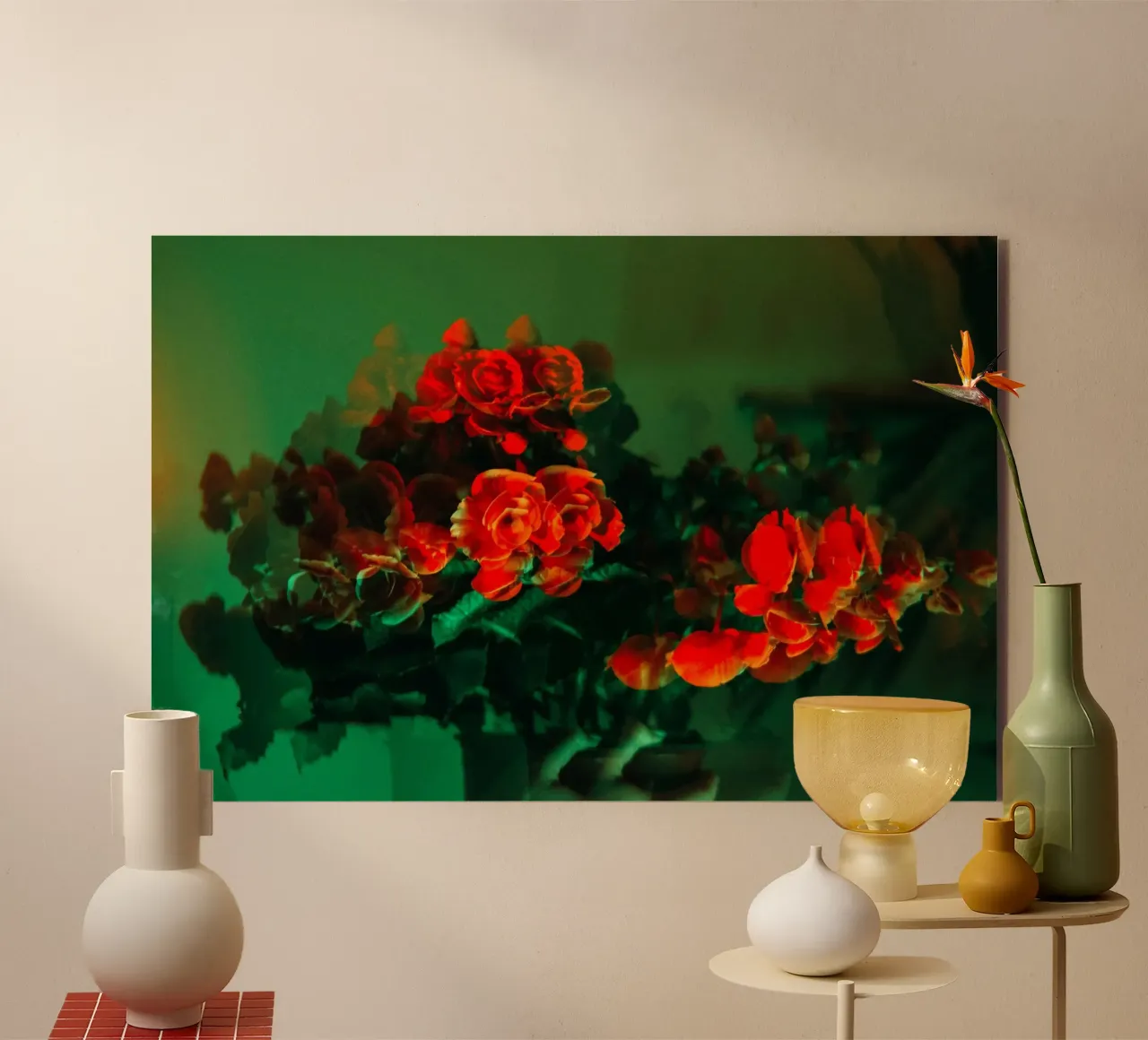 bouquet di fiori alluminio dibond da Earthly Visions