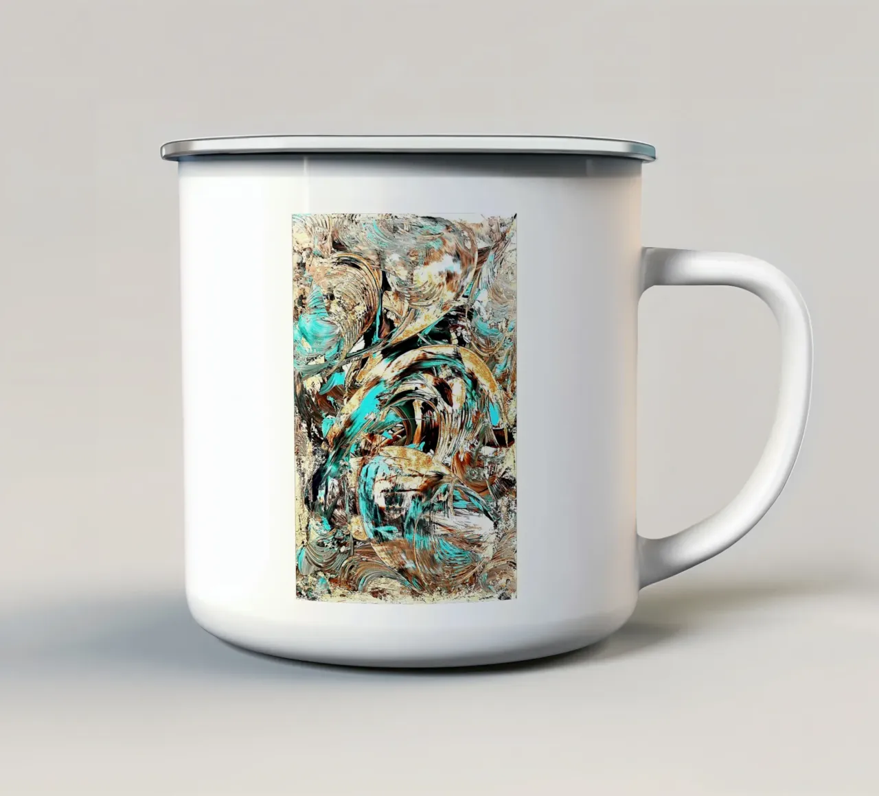 IDEAL GIFT 55 invers tazza in smalto da Thierry Vobmann Abstract painting