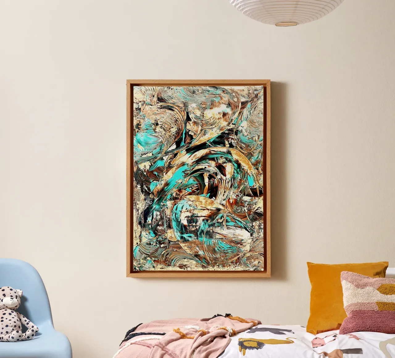 IDEAL GIFT 55 invers tela con Cornice a cassetta da Thierry Vobmann Abstract painting