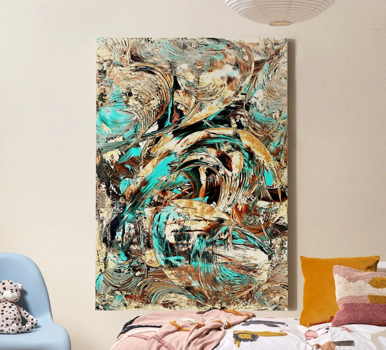 IDEAL GIFT 55 invers tela con Cornice a cassetta da Thierry Vobmann Abstract painting