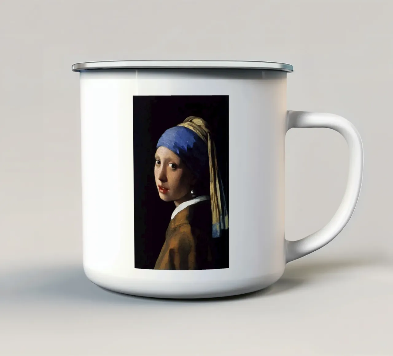 Orecchini di perle per ragazze tazza in smalto da walker shop