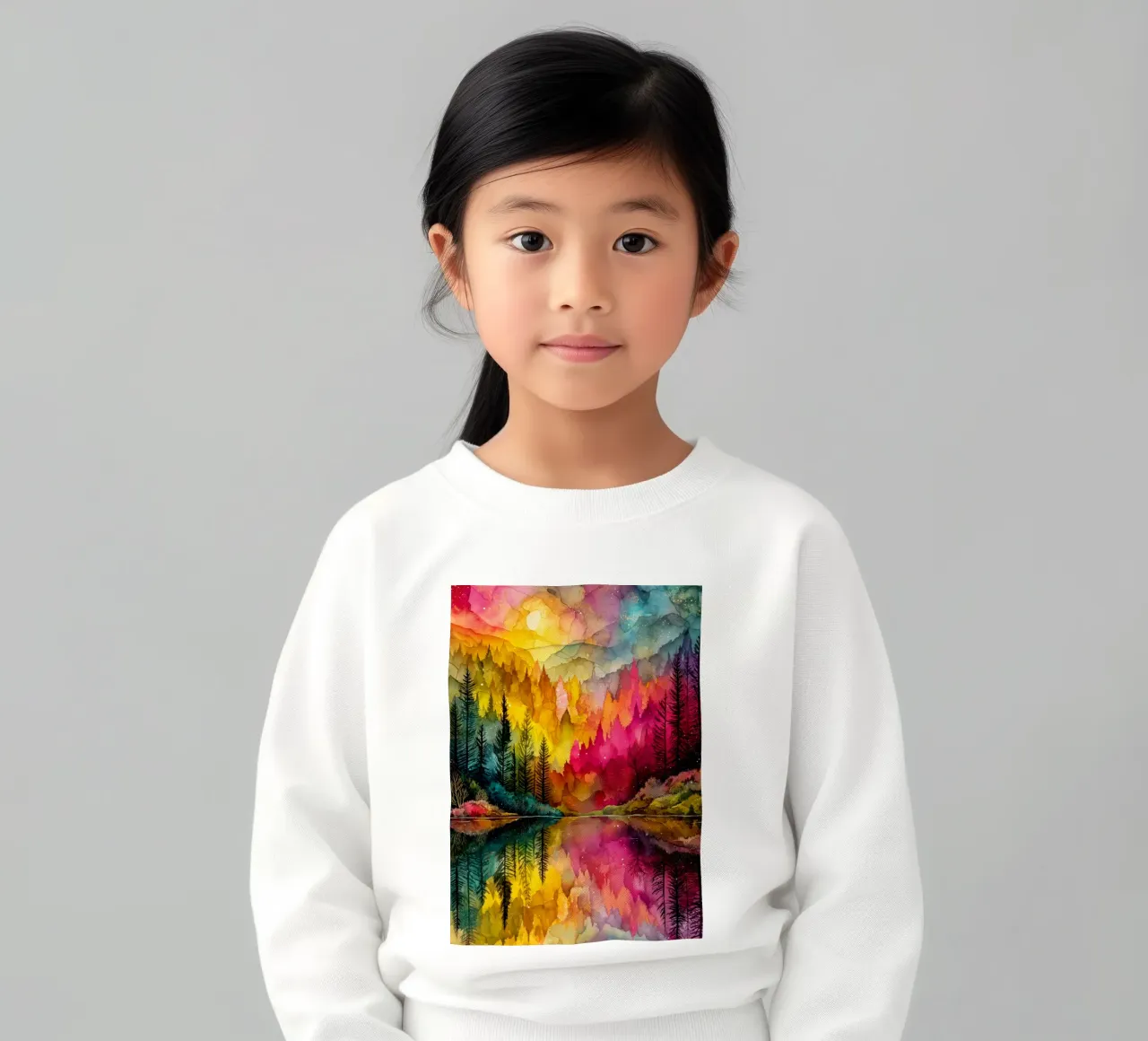 Magic forest 7 kids sweatshirt by Justyna Jaszke JBJart