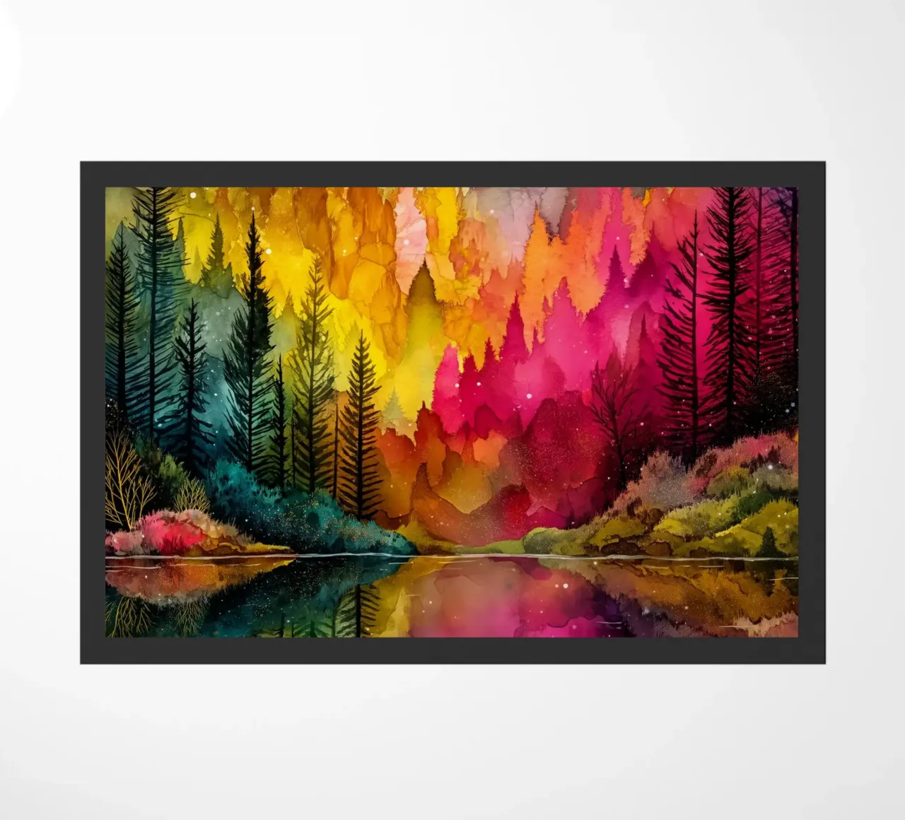 Magic forest 7 doormat by Justyna Jaszke JBJart