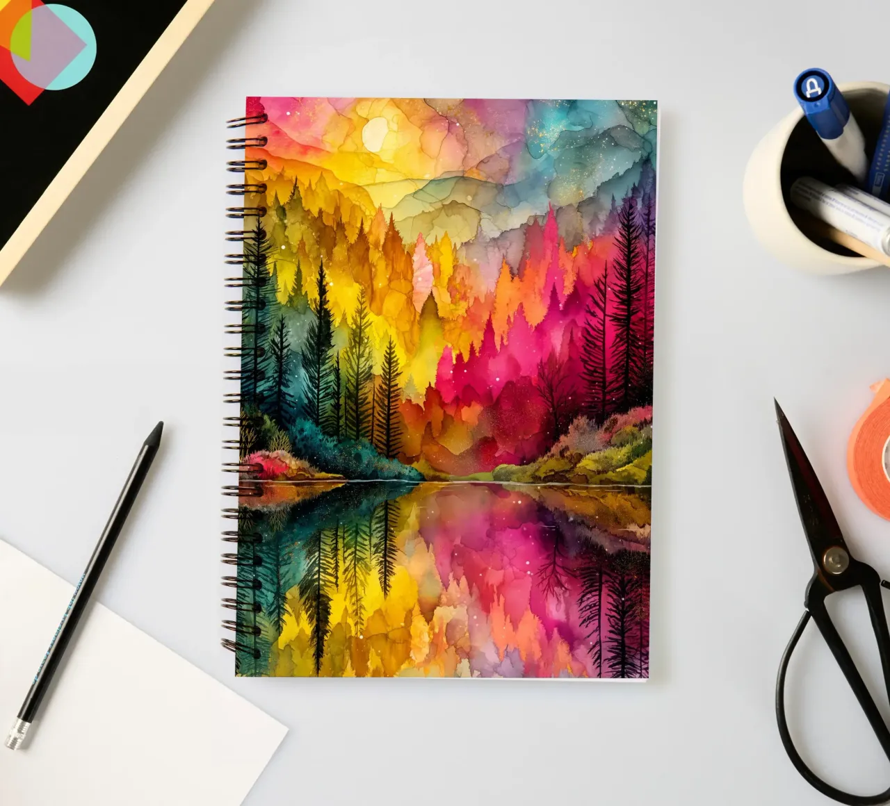 Magic forest 7 spiral notebook by Justyna Jaszke JBJart