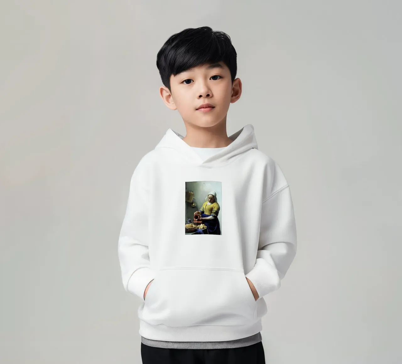melk uit een kan schenken kinder hoodie van walker shop