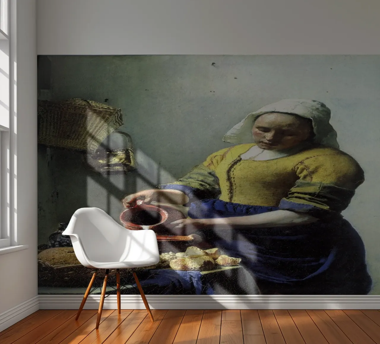 pour milk from a jug photo wallpaper by walker shop