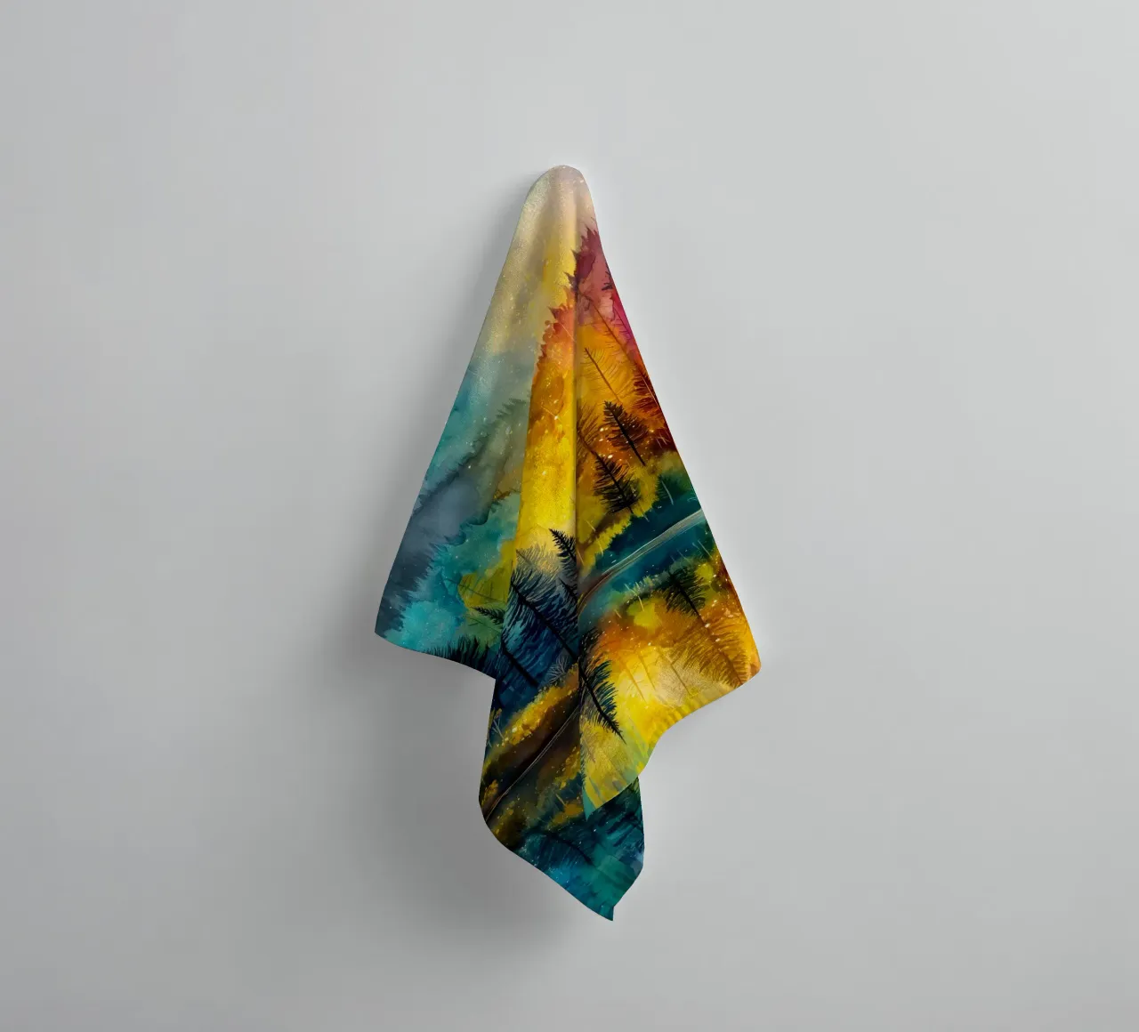 Magic forest 8 towel by Justyna Jaszke JBJart