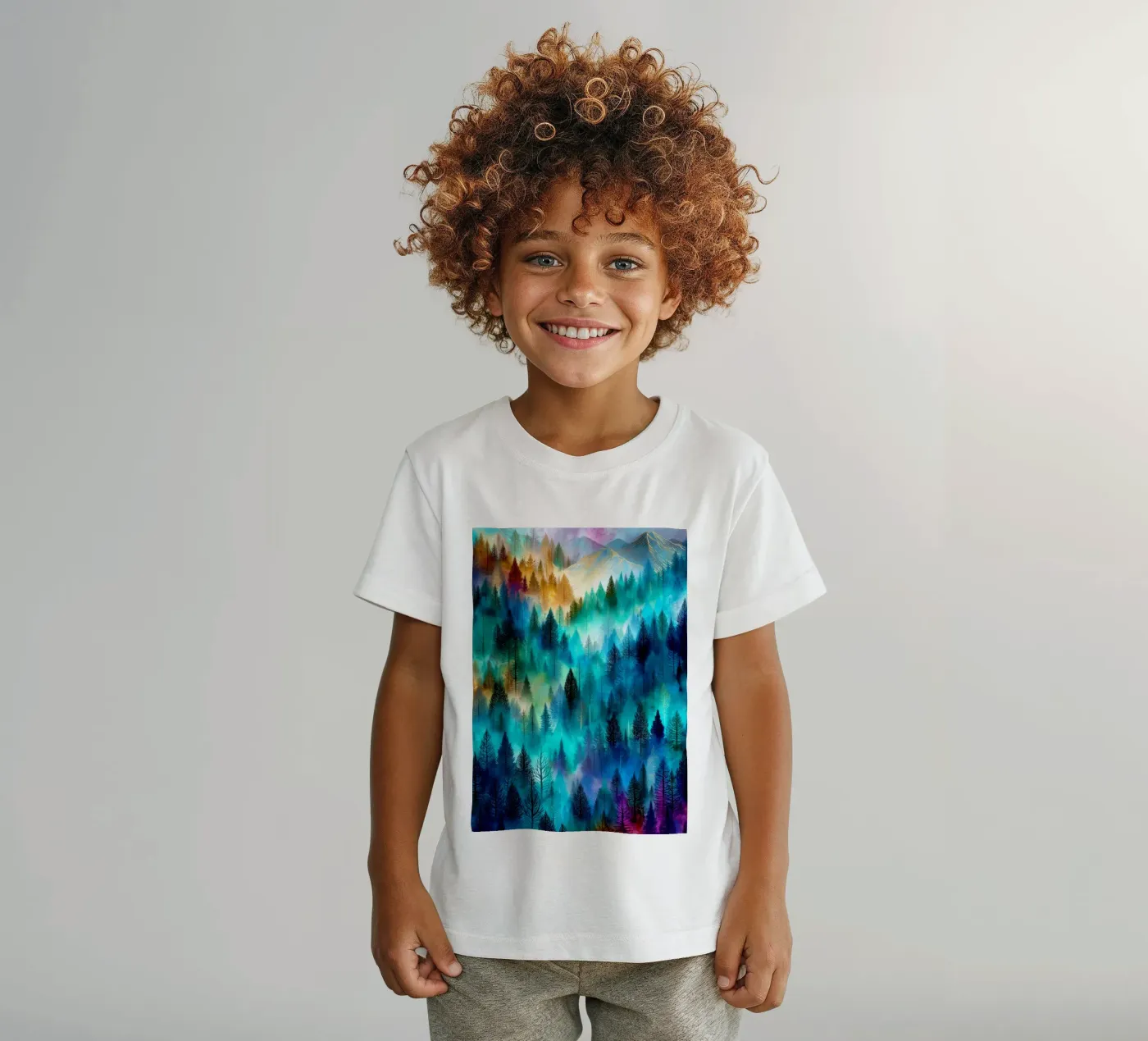 Magic forest 9 kinder t-shirt van Justyna Jaszke JBJart