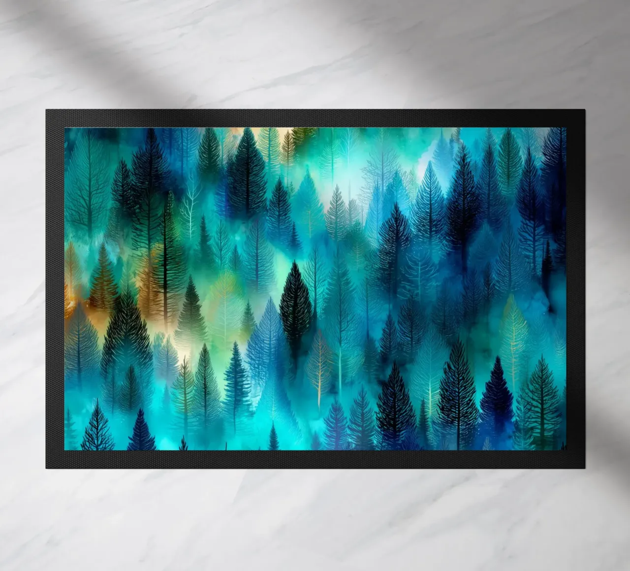 Magic forest 9 doormat by Justyna Jaszke JBJart