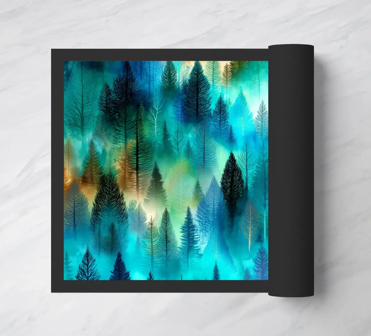 Magic forest 9 doormat by Justyna Jaszke JBJart