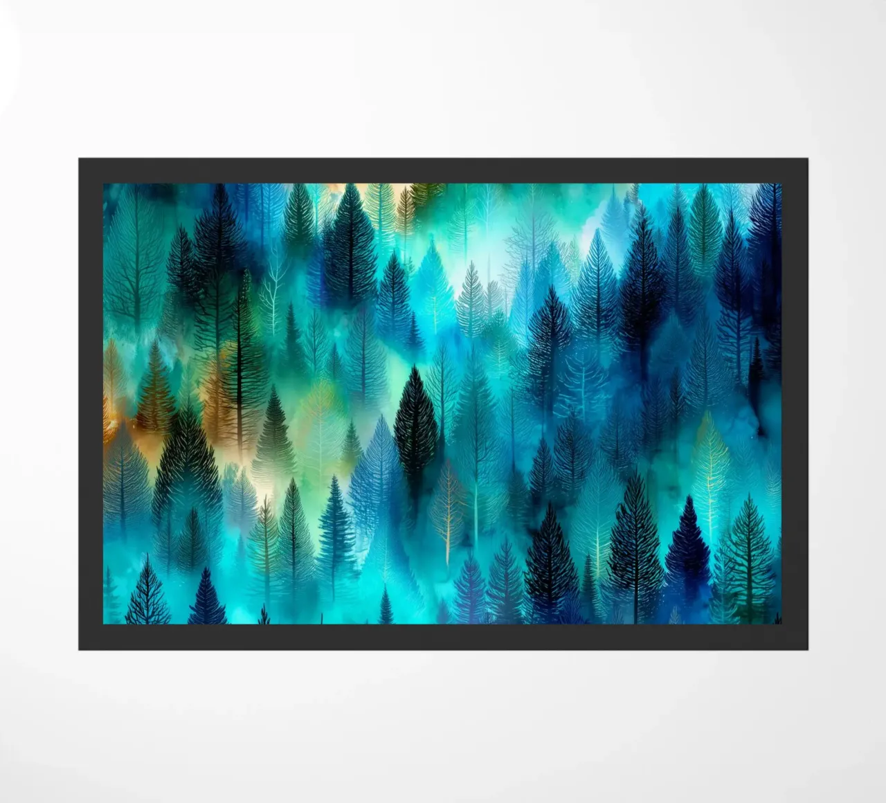 Magic forest 9 doormat by Justyna Jaszke JBJart