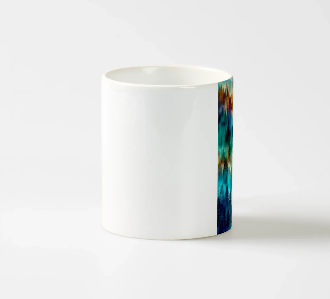 Magic forest 9 ceramic mug by Justyna Jaszke JBJart