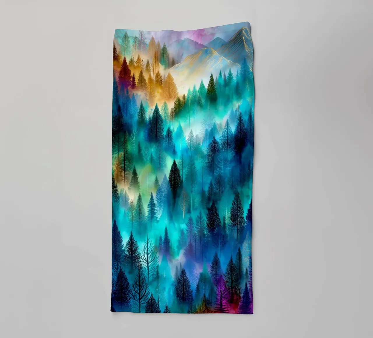 Magic forest 9 towel by Justyna Jaszke JBJart