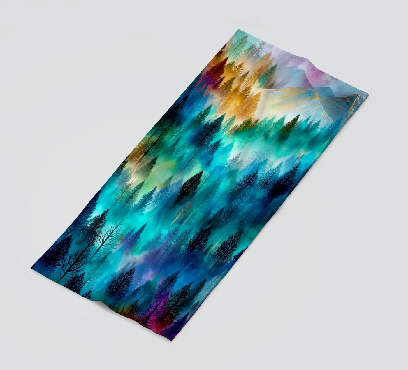 Magisch bos 9 strandhanddoek van Justyna Jaszke JBJart