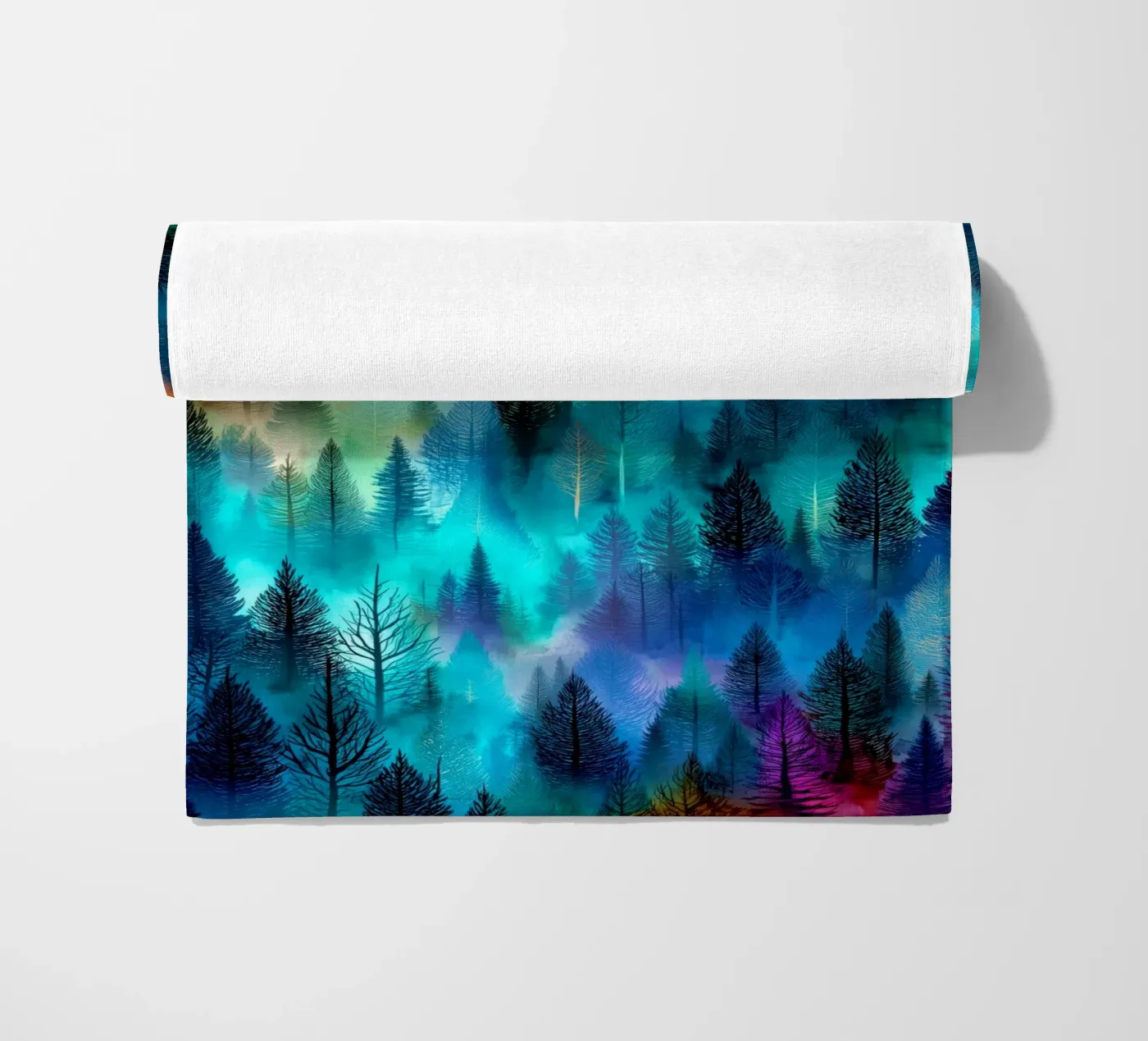 Magisch bos 9 strandhanddoek van Justyna Jaszke JBJart