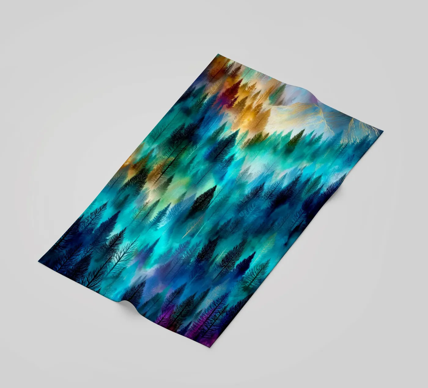 Magisch bos 9 strandhanddoek van Justyna Jaszke JBJart