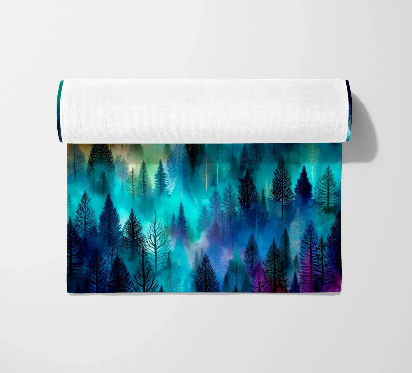 Magisch bos 9 strandhanddoek van Justyna Jaszke JBJart