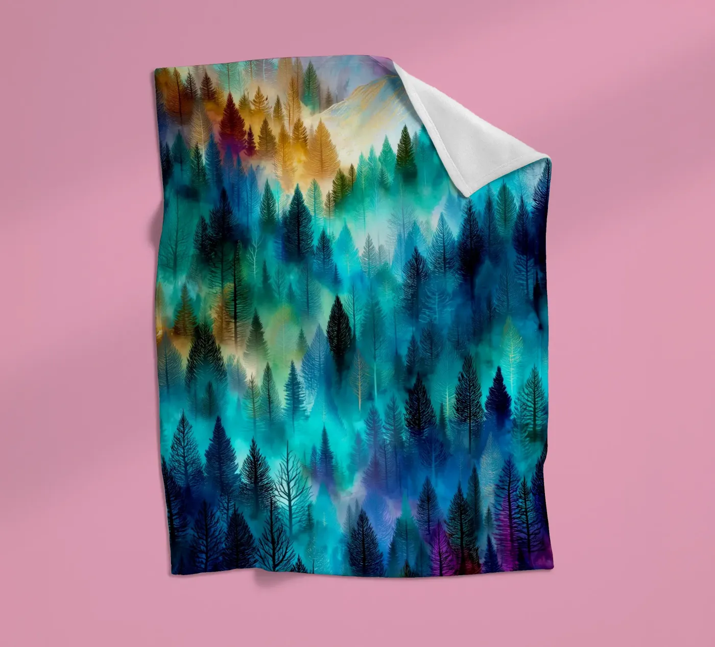Zauberwald 9 Fleecedecke von Justyna Jaszke JBJart