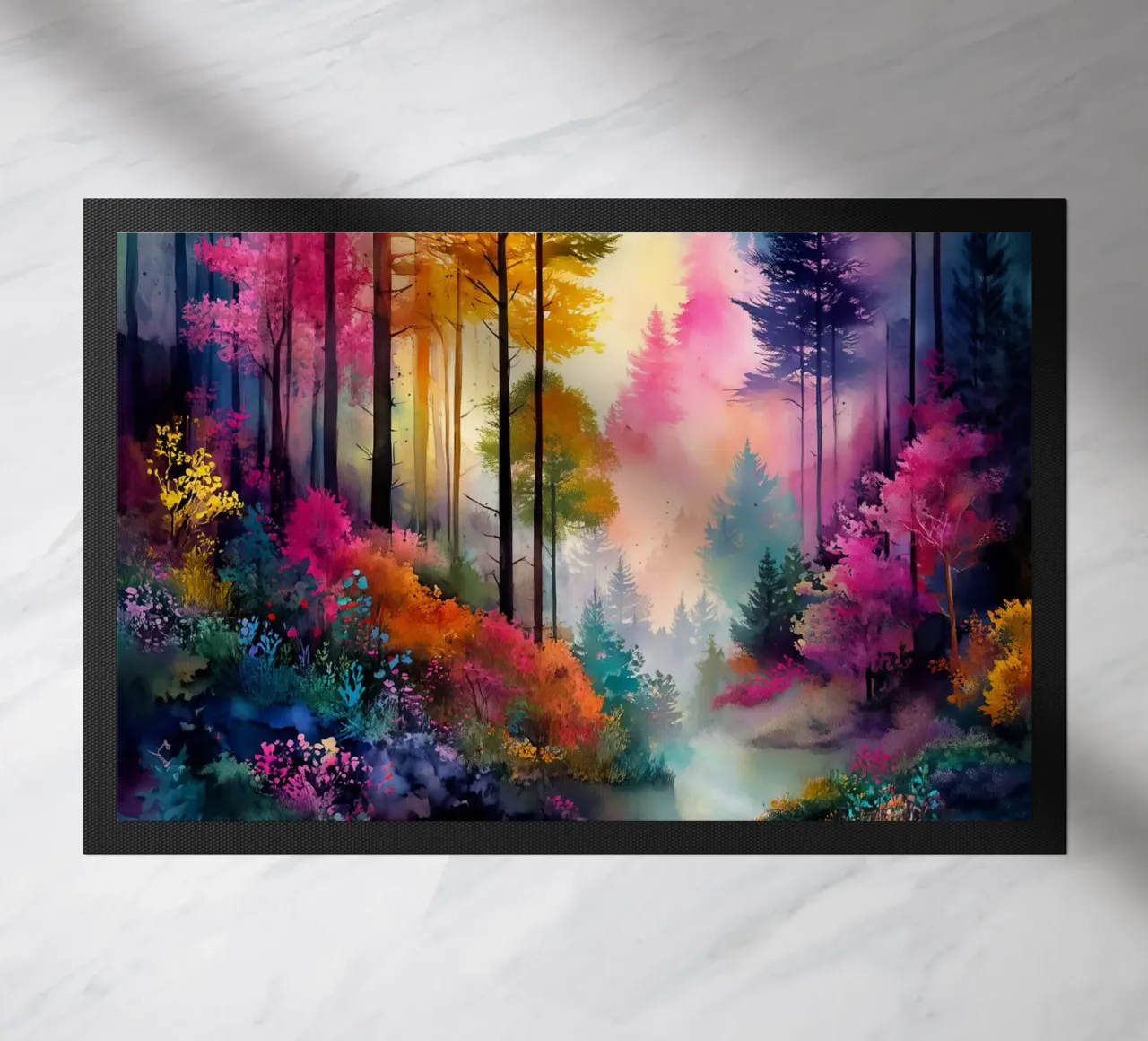 Magic forest 10 doormat by Justyna Jaszke JBJart